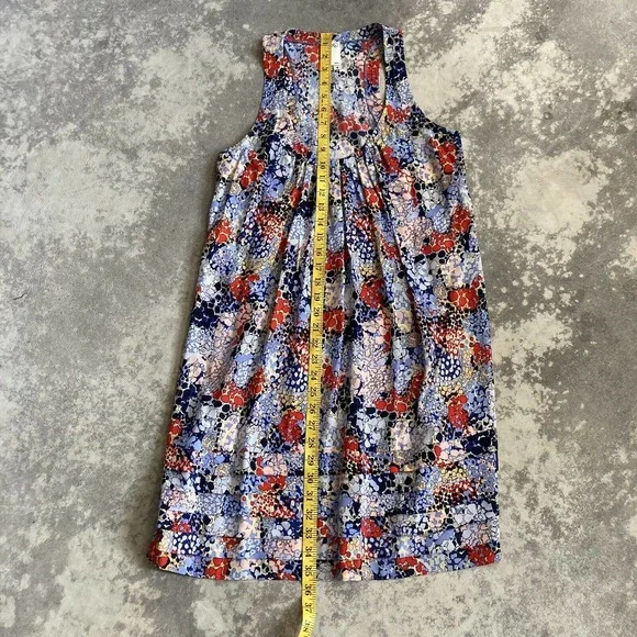 Ali Ra Womens 100% silk Sleeveless floral dress Size 4 - Picture 7 of 11